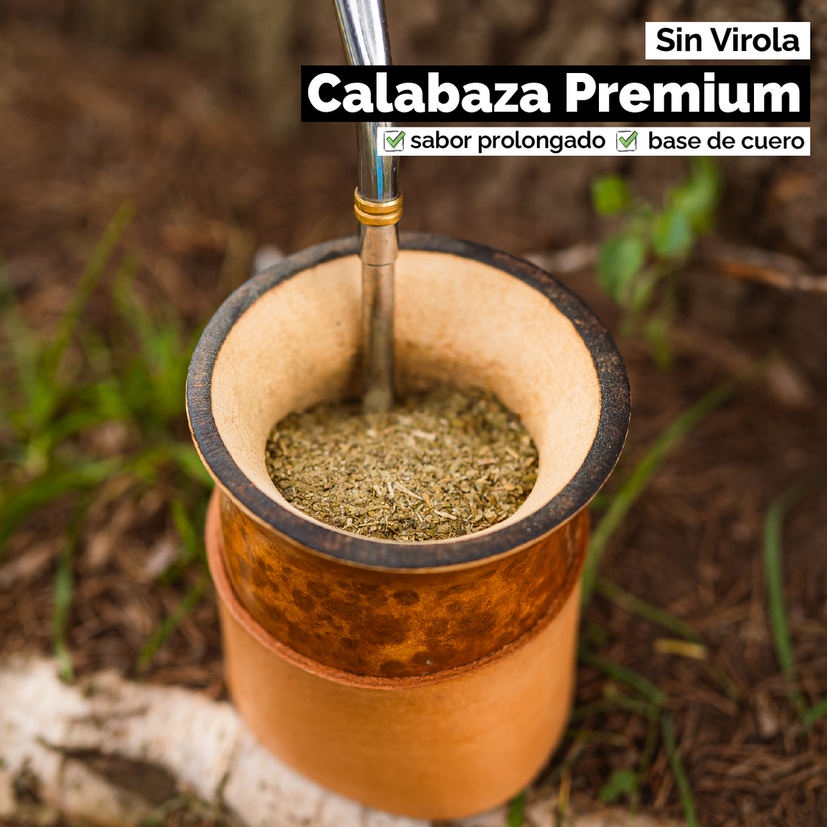 Mate Calabaza Criollo Camionero (con base) - Sin virola