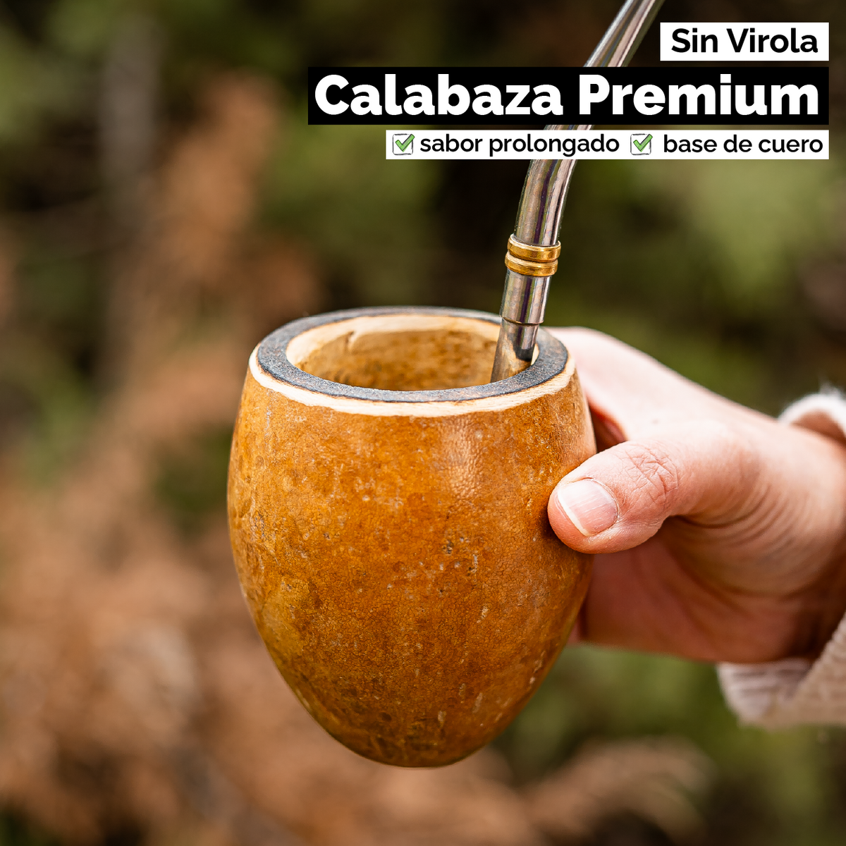 Mate Calabaza Criollo (con base) - Sin virola