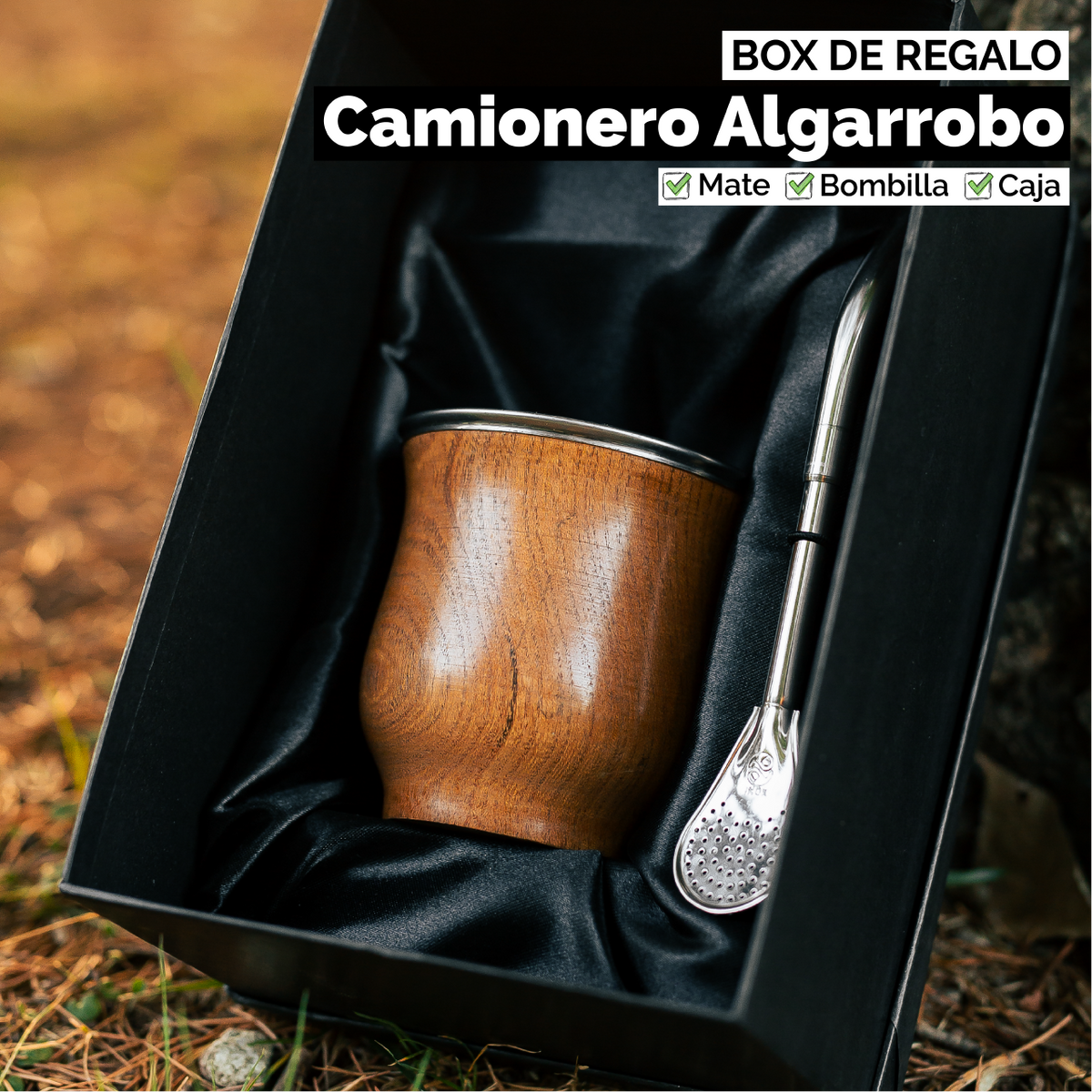 COMBO Regalo - Mate Camionero Madera