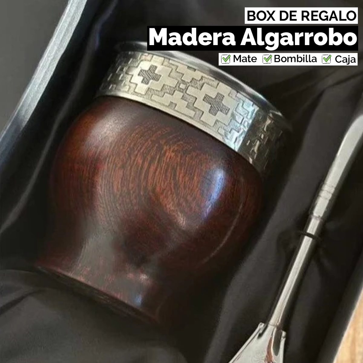 COMBO Regalo - Mate Imperial Madera